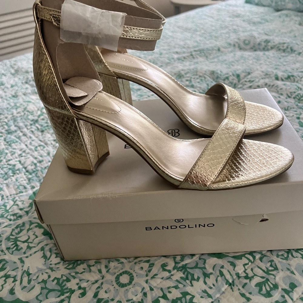 Bandolino Gold Women's Heeled Sandals